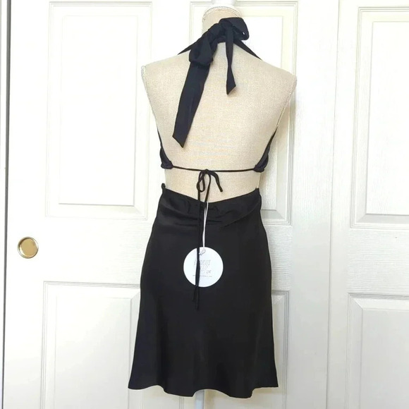 Princess Polly Twilight Time Mini Black Dress - Picture 7 of 8